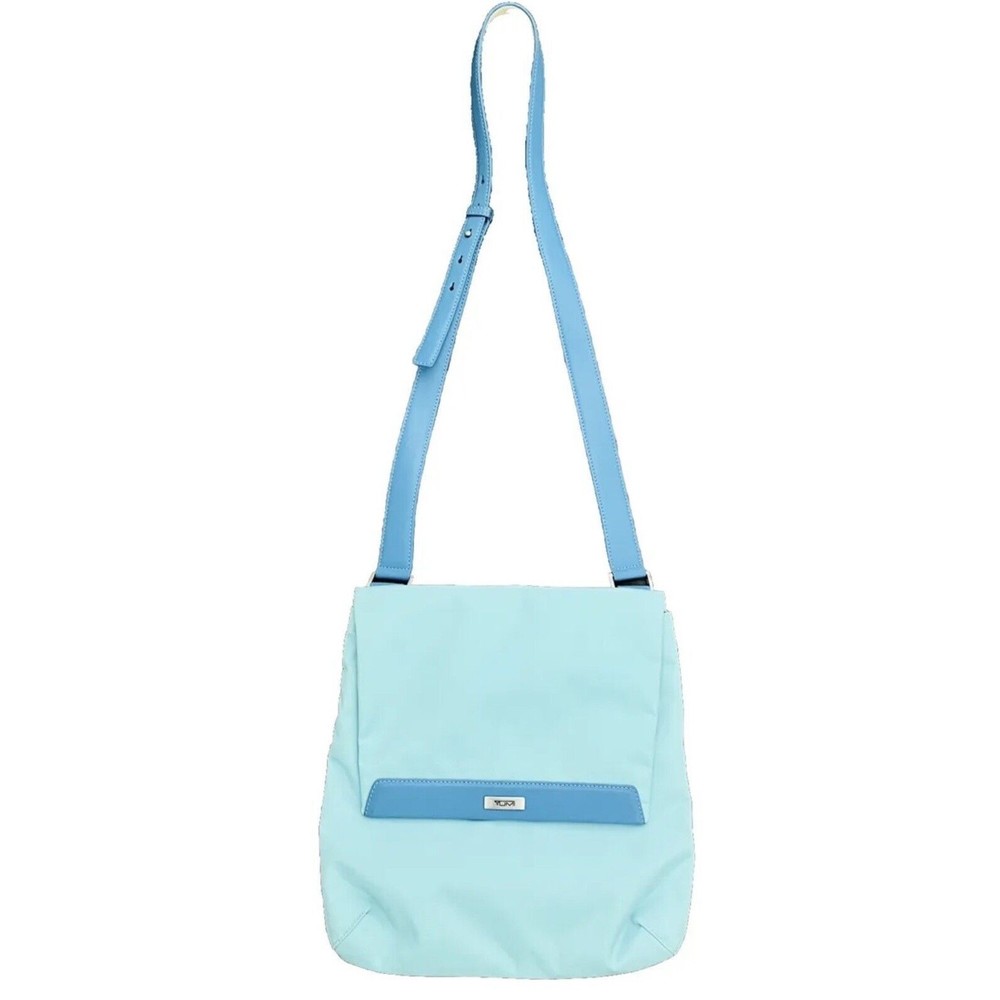 Tumi Cargo Crossbody Bag, Mint & Blue NWOT
